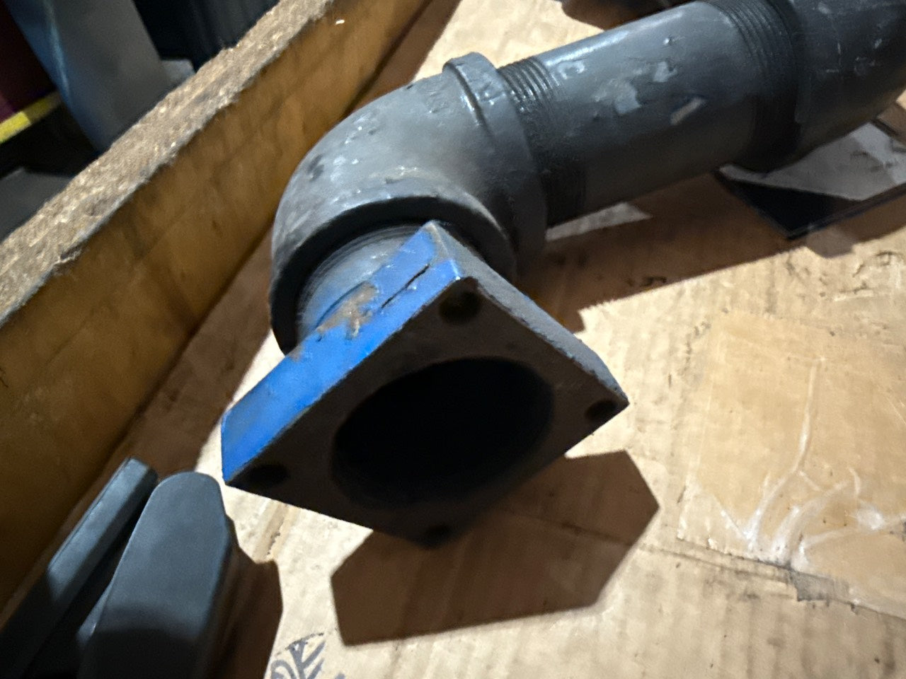 Marine Wet Exhaust Riser / Mixing Elbow Assembly - 4-Bolt Flange, Cast Iron - Used