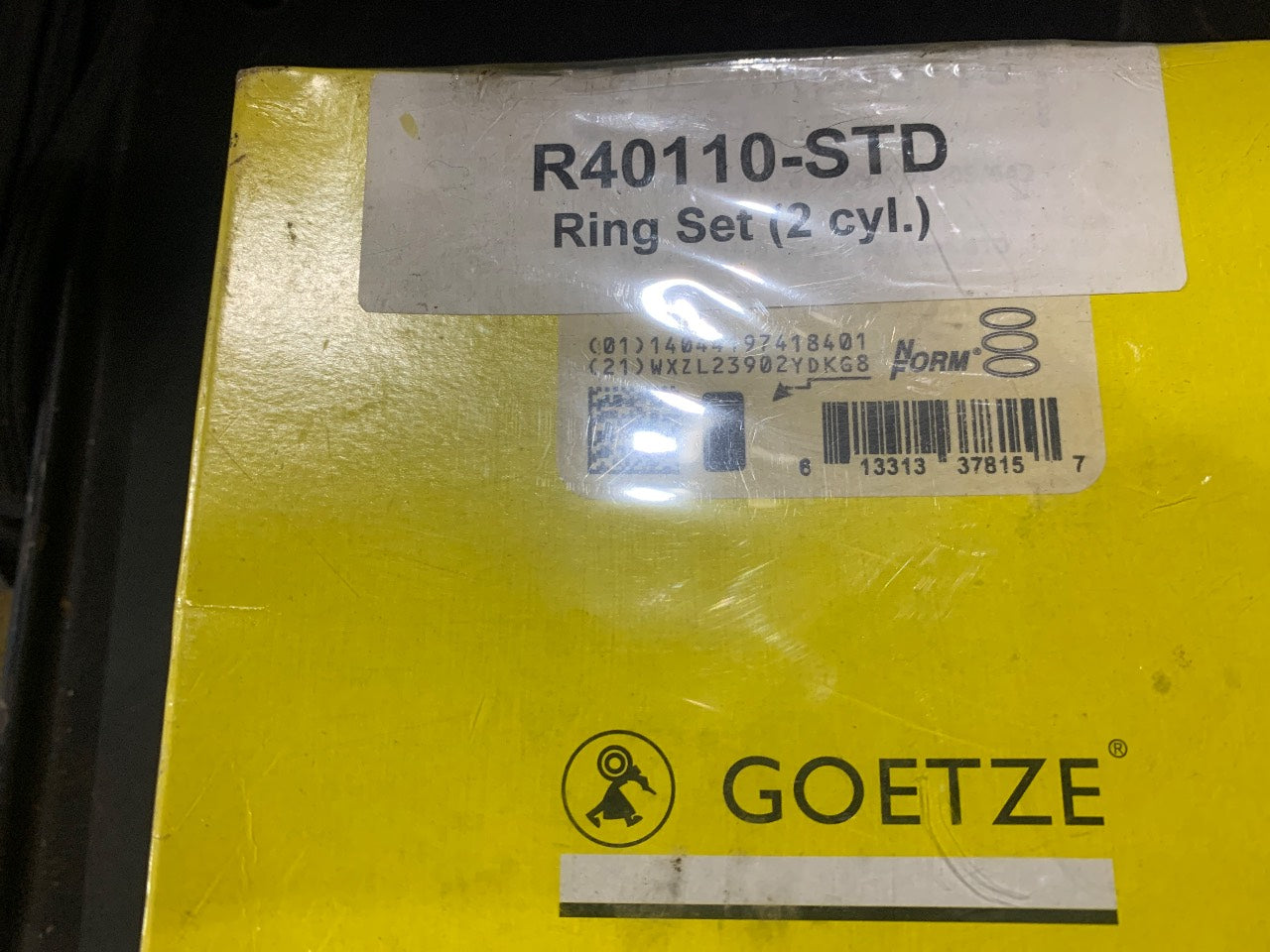 Goetze R40110-STD Piston Ring Set - 2 Cylinder Standard Bore - New