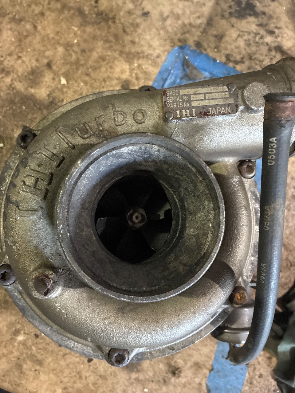 IHI RHE6 119715-18011 Marine Turbocharger for Yanmar Diesel - Used
