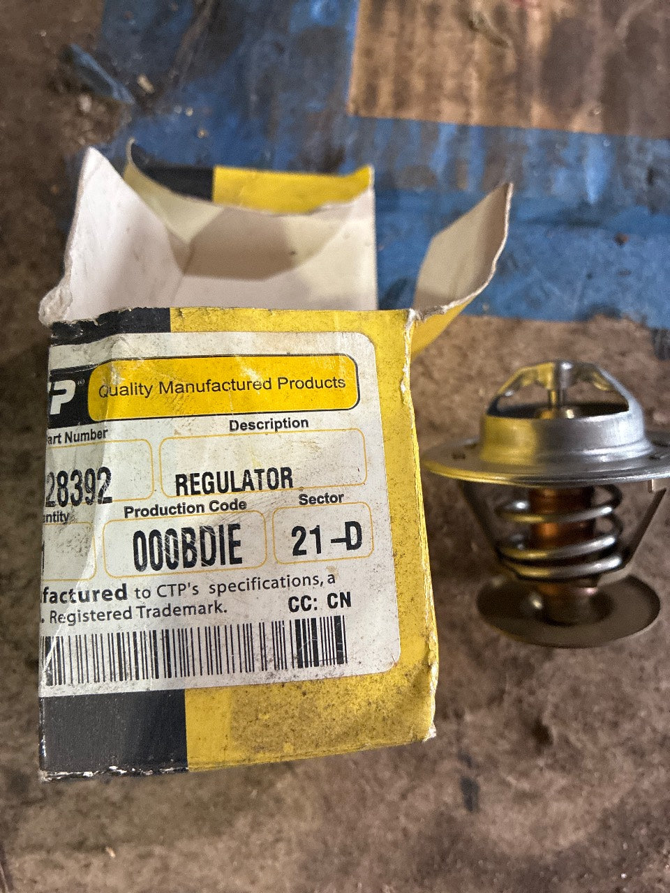 CTP Caterpillar Regulator (Thermostat) P/N ...28392 - New