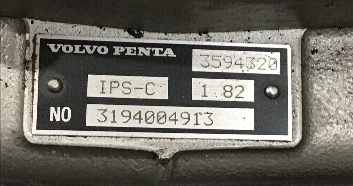 VOLVO PENTA IPS-C DRIVE TRANSMISSION ONLY w/ 1.82 to 1 RATIO USED