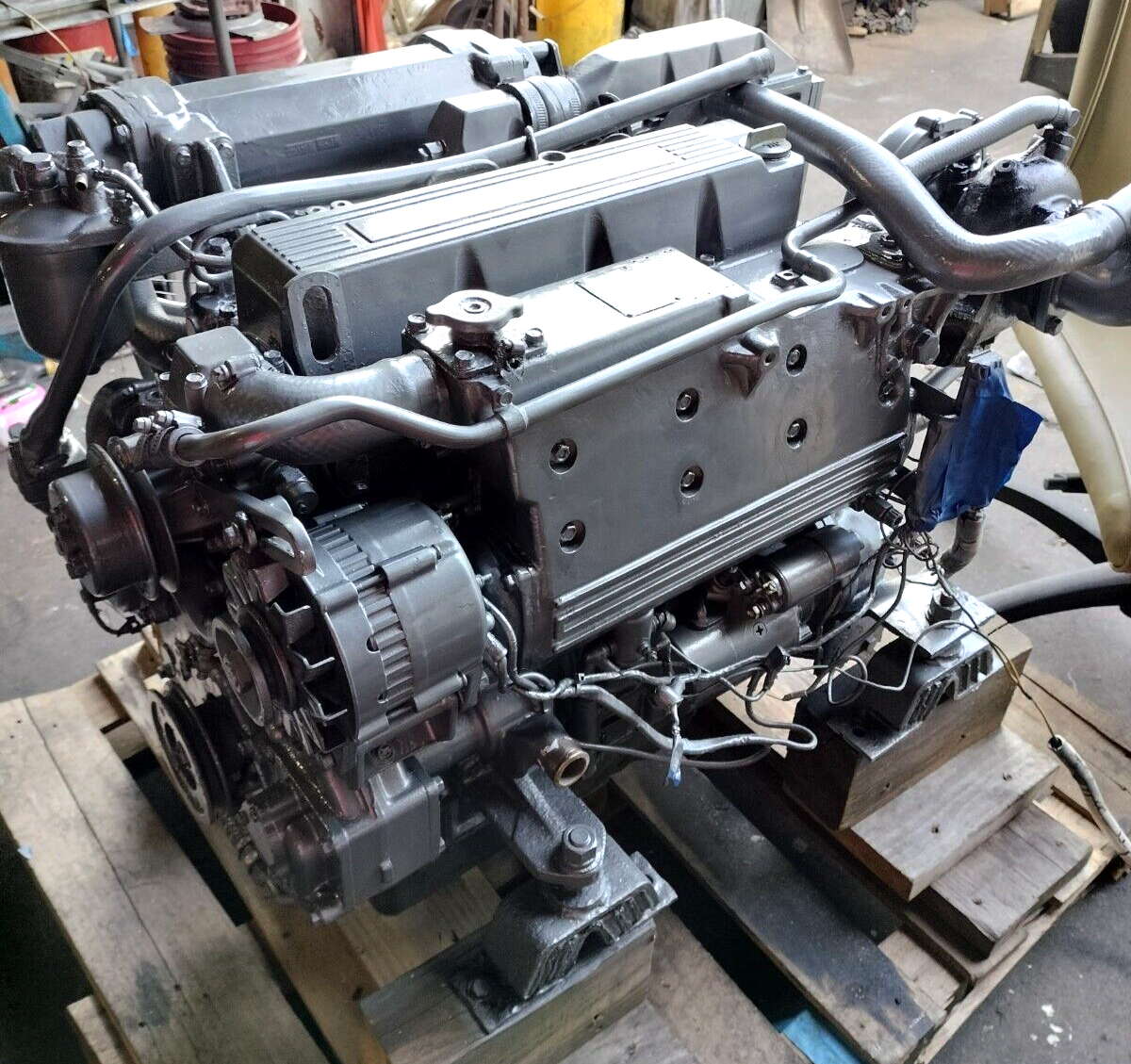 YANMAR 4LH-DTE DIESEL MARINE ENGINE 3.46 L - 140 + HP.  BOBTAIL ENGINE 850 HOURS