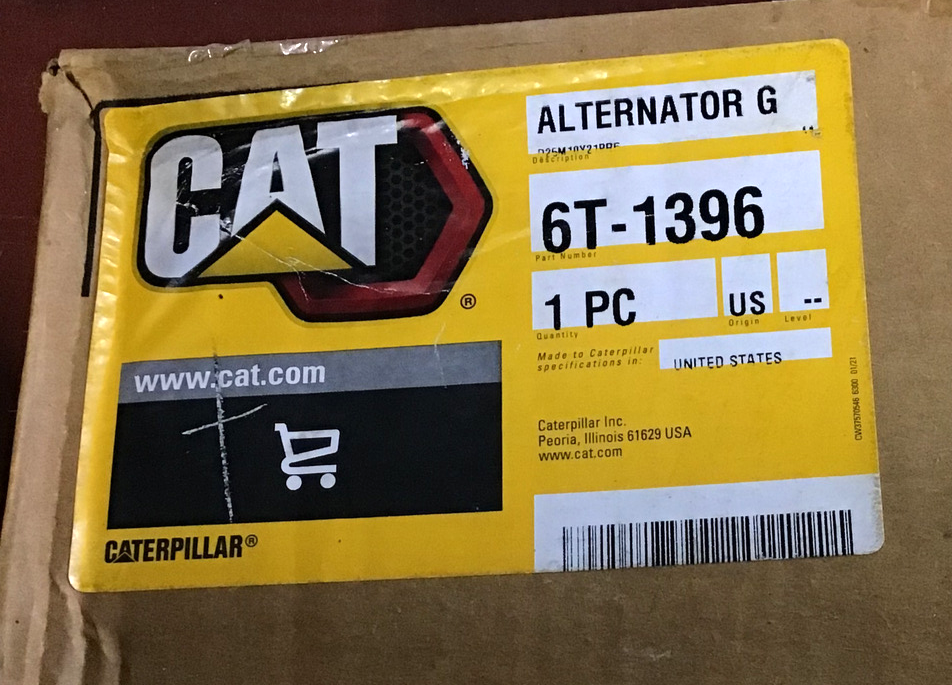 6T - 1396 OEM CATERPILLAR ALTERNATOR GP-CHARGING NEW IN BOX , FREE SHIPPING