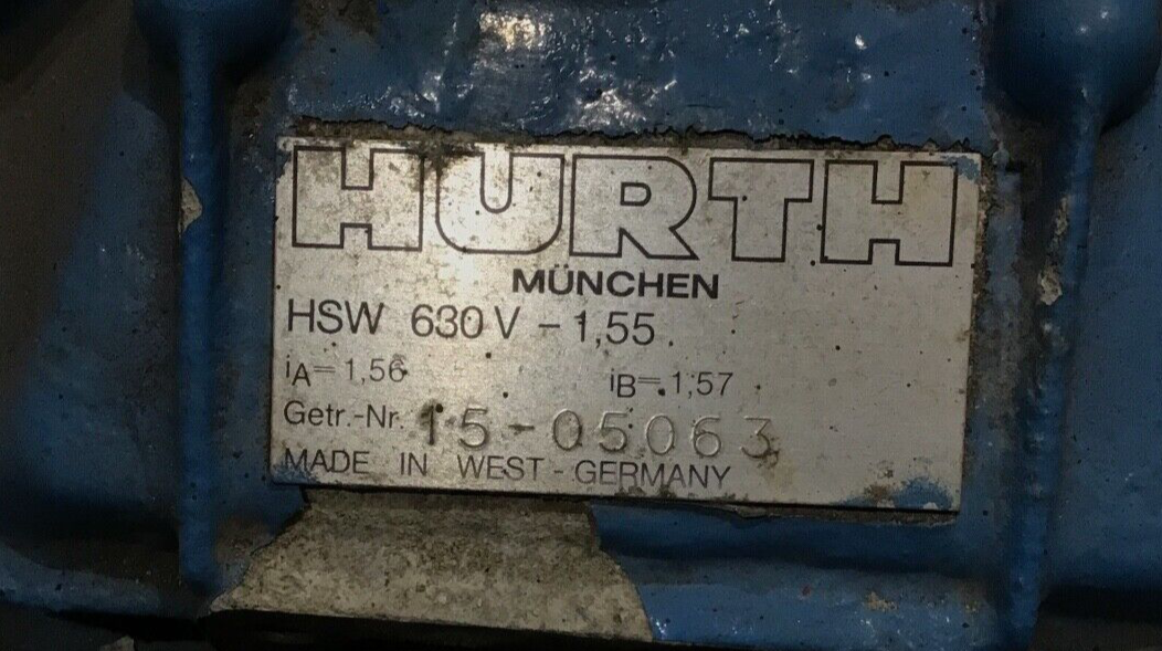 ZF 63-HSW 630 IV  RATIO IS 1.5 TO 1