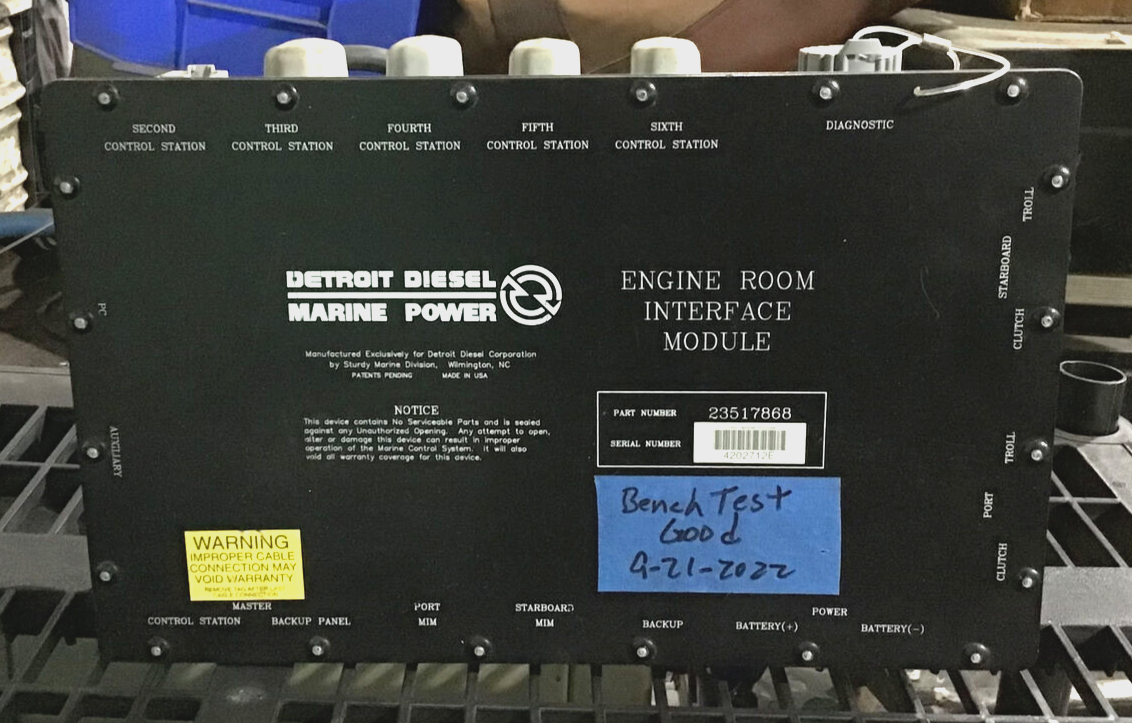 Detroit Diesel 23517868 ERIM , ENGINE ROOM INTERFACE MODULE USED & TESTED GOOD