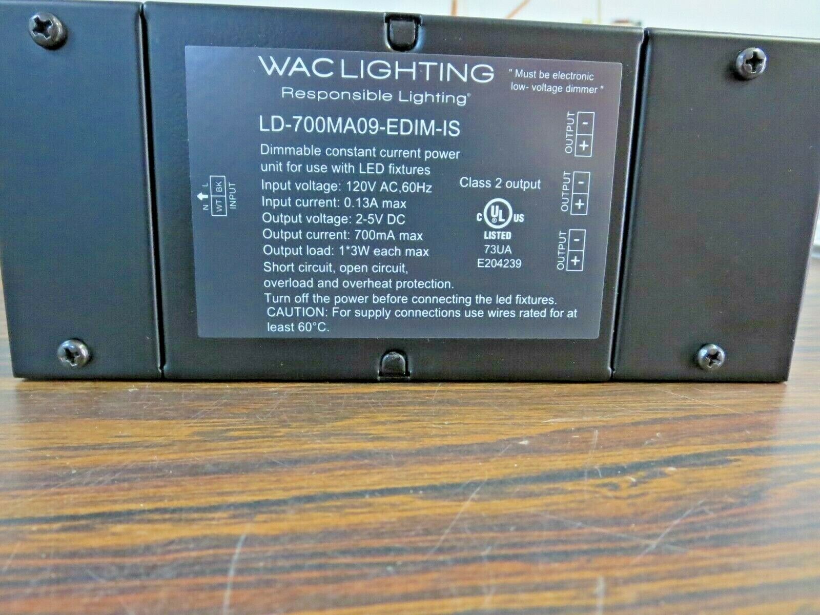 WACLIGHTING / MODEL LD 700MA09-EDIM-IS