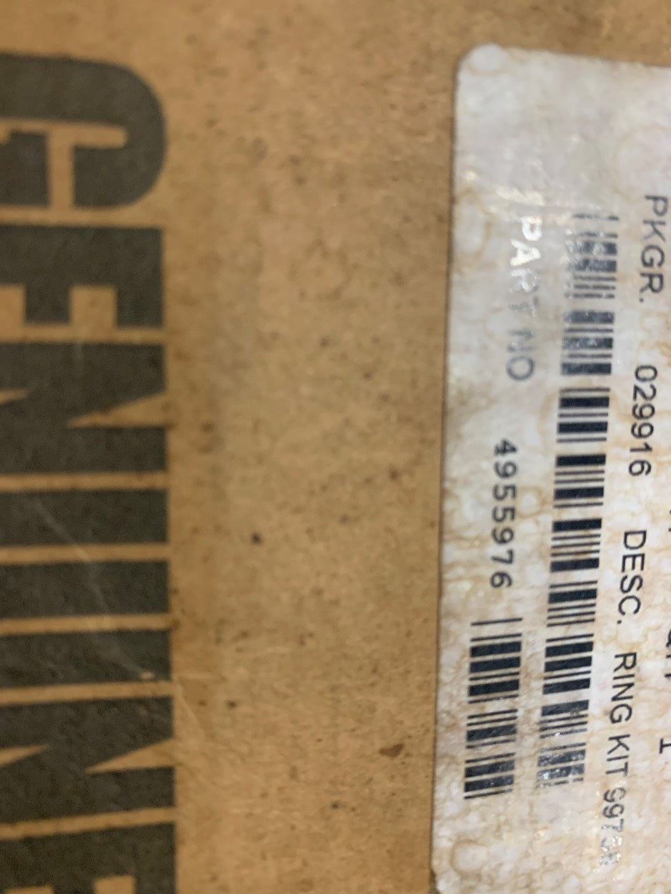 Cummins 4955976 Piston Ring Kit / Ring Set - New