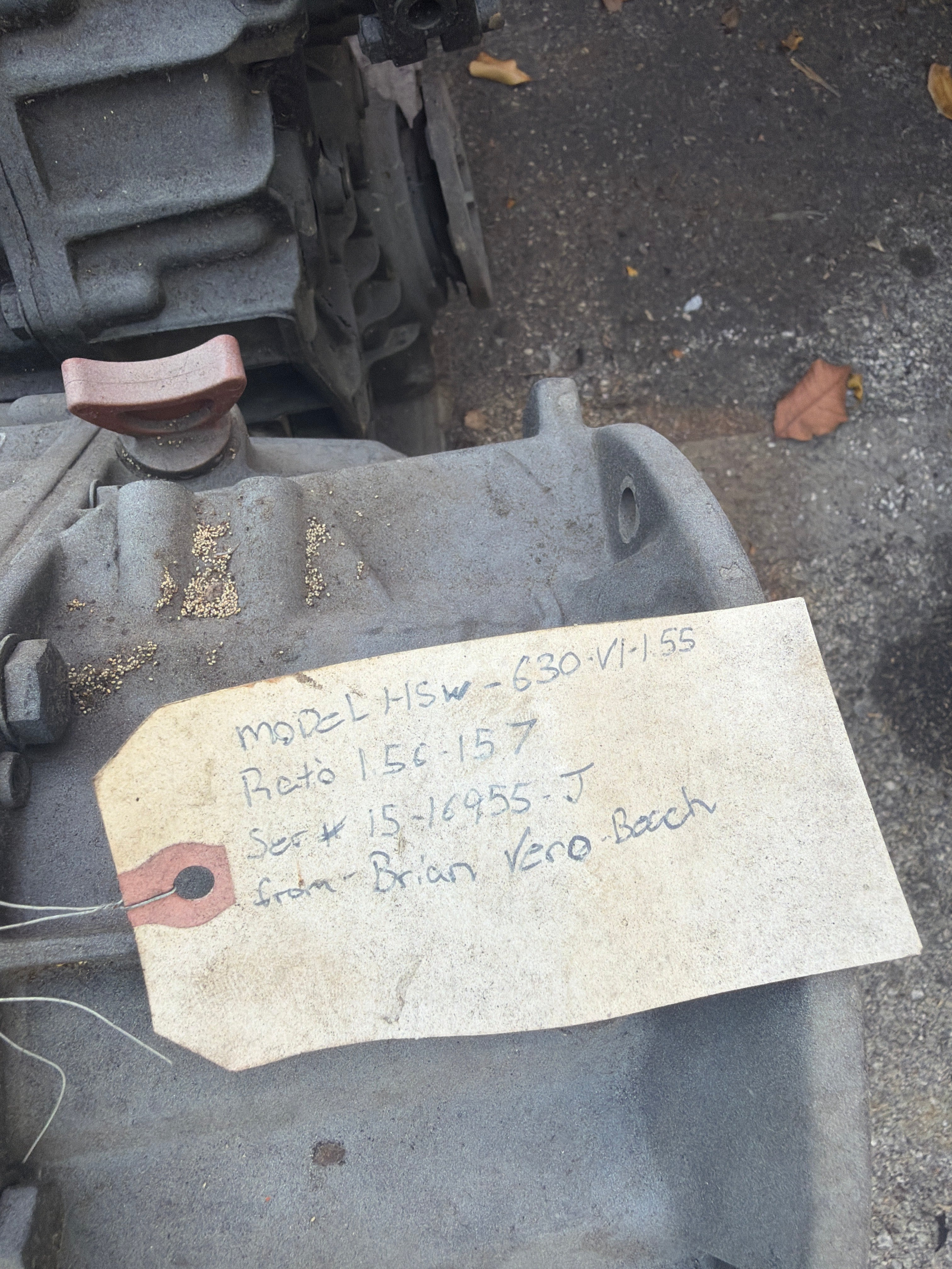 ZF Hurth HSW 630V ZF63V V-Drive Marine Transmission 1.56:1 - Used
