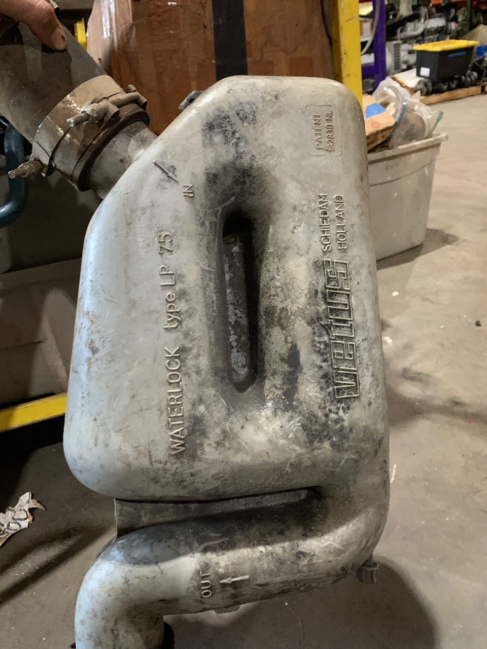 Vetus WLOCKLP75 Plastic Waterlock Muffler 75mm with Exhaust Hose & Hump Hose - Used