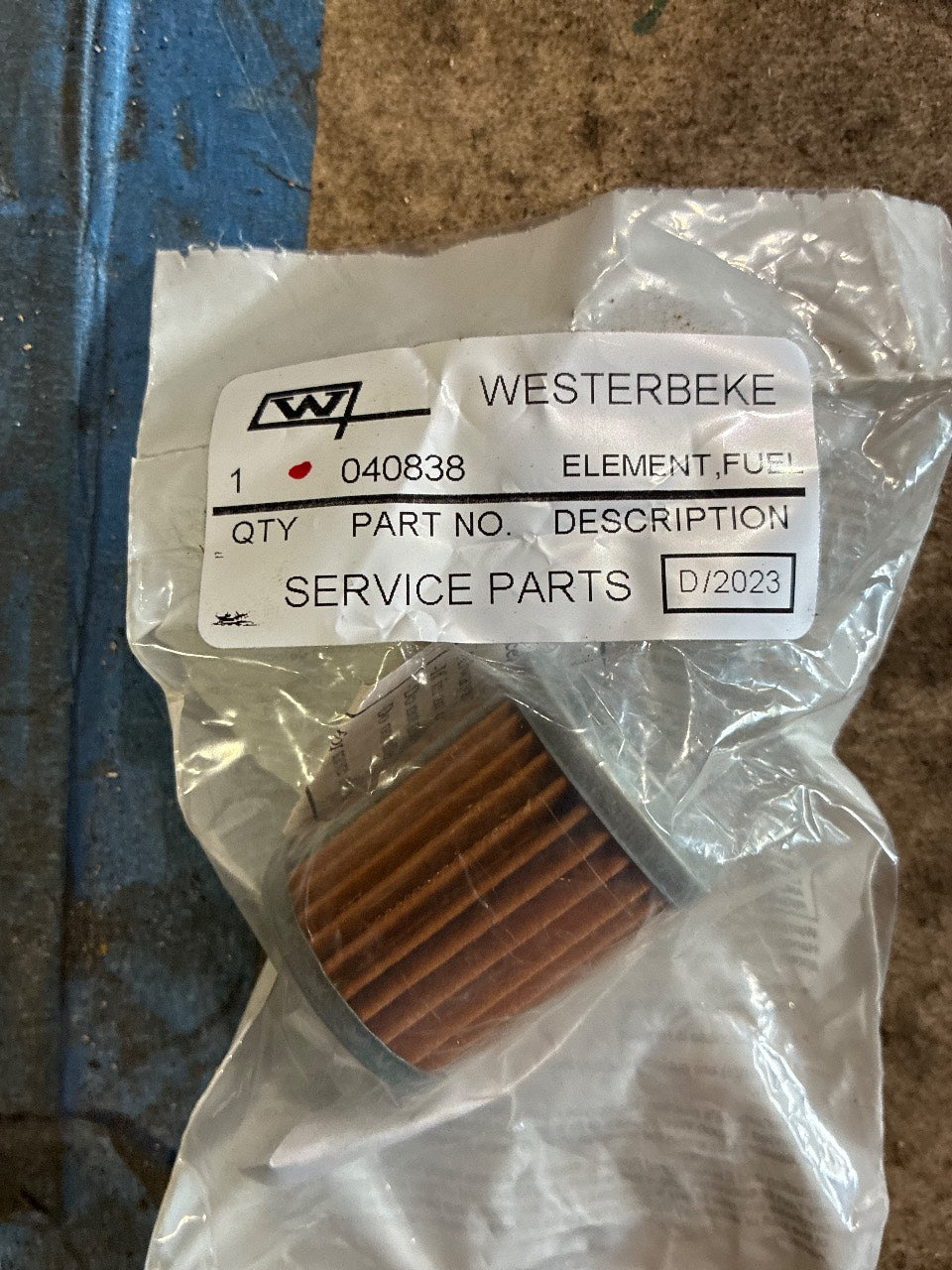Westerbeke 040838 Fuel Filter Element for Marine Diesel Engines & Generators - New