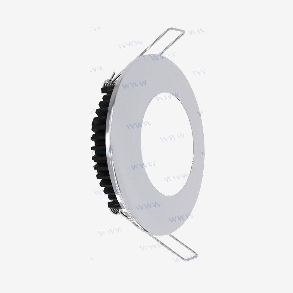 6W Chrome Downlight – 600 Lumens, 6500K Cool White, 24V – Indoor & Outdoor Recessed LED Light