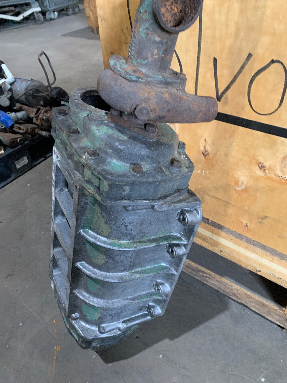 Detroit Diesel 6-71 Roots Blower with Bronze Seawater Elbow - Used Core