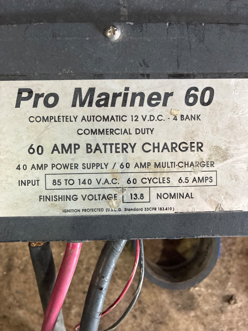 ProMariner Pro Mariner 60 Commercial Duty 60 Amp 12V 4-Bank Marine Battery Charger - Used