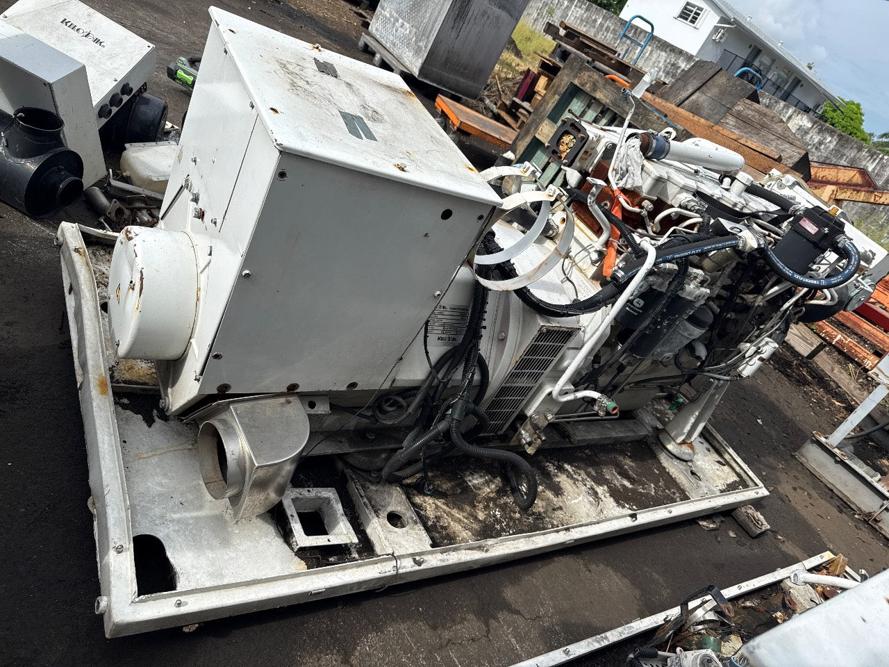 KiloPak 1255HKPHE83AL 125 kW John Deere Marine Diesel Generator - Used