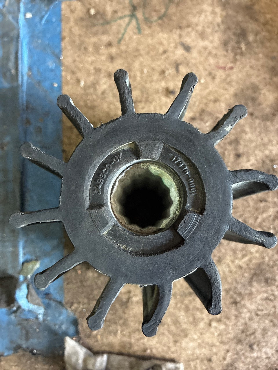 Jabsco 17938-0001 Neoprene Water Pump Impeller - Used
