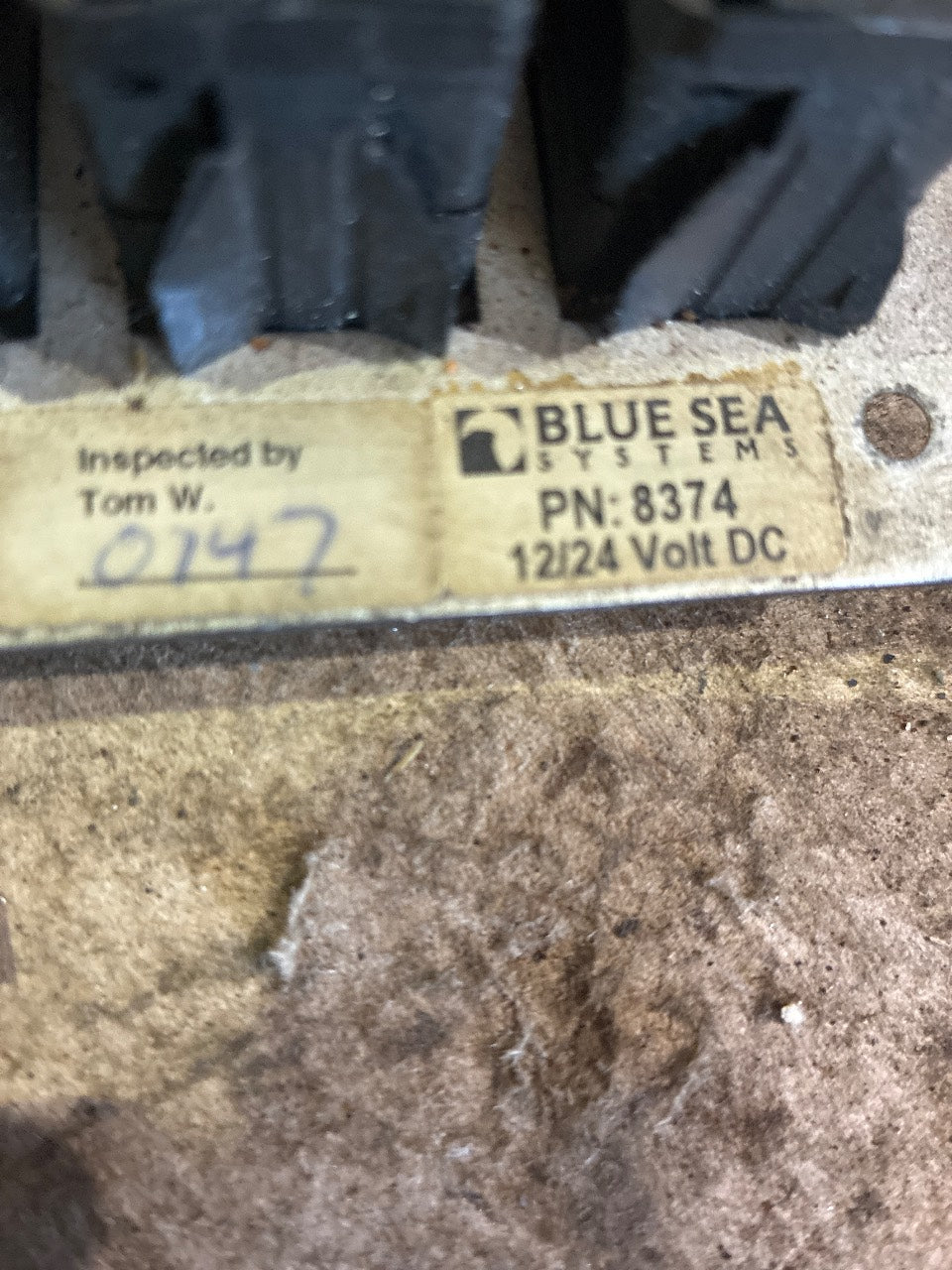 Blue Sea Systems 8374 3-Position Water Resistant DC Distribution Toggle Switch Panel 12/24V - Used