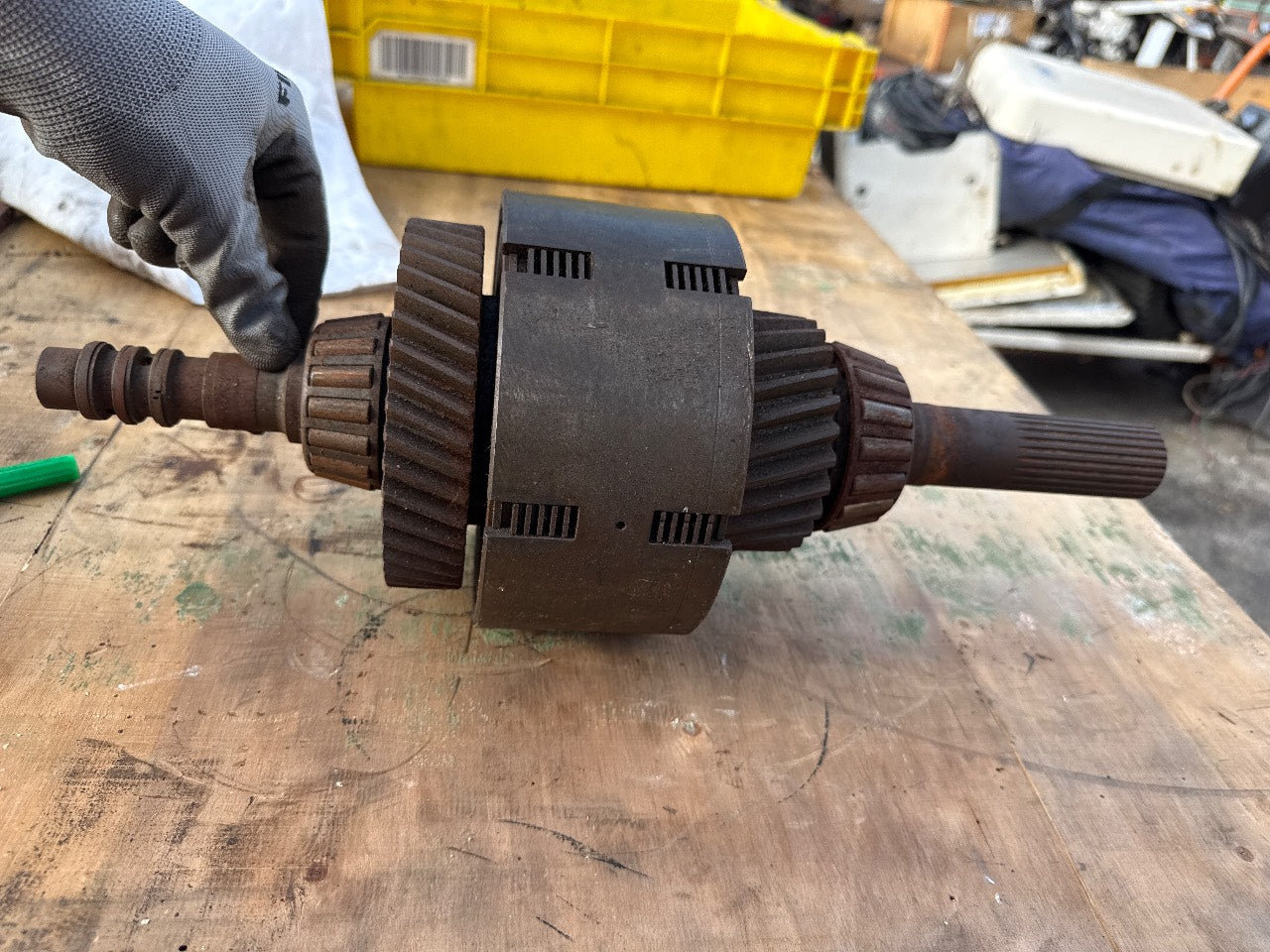 ZF Marine Input Shaft Assembly with Clutch Drum for ZF220 / IRM220 Marine Transmission - Used