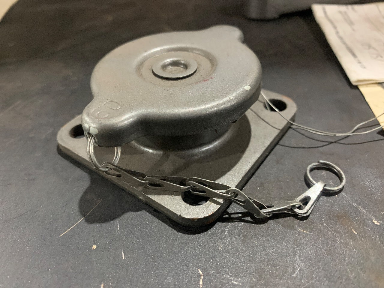 Yanmar 120445-44600 Fresh Water Filler Neck Cover with Pressure Cap for GM/HM Series Marine Diesel - Used