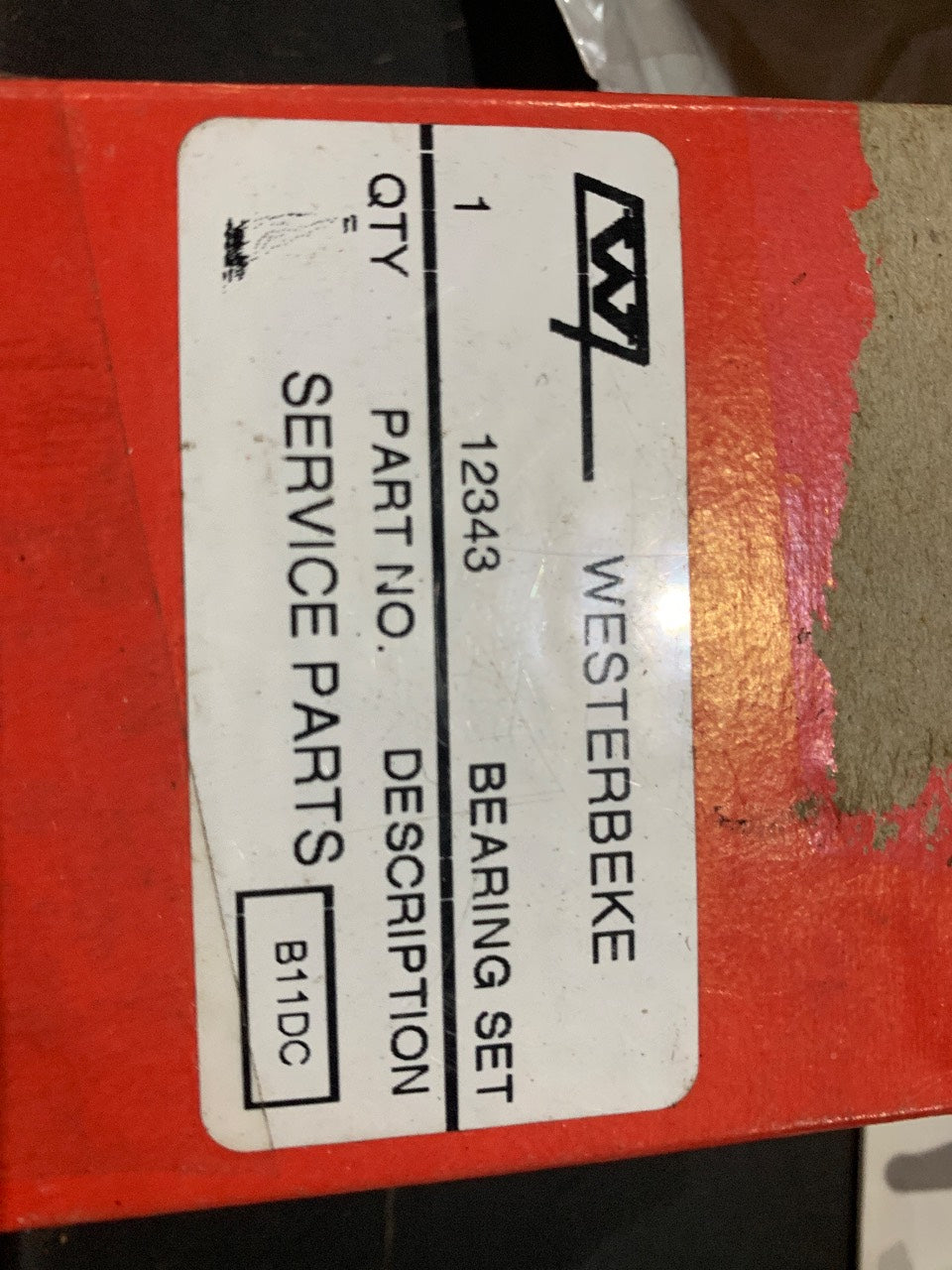 Westerbeke 12343 Bearing Set - New