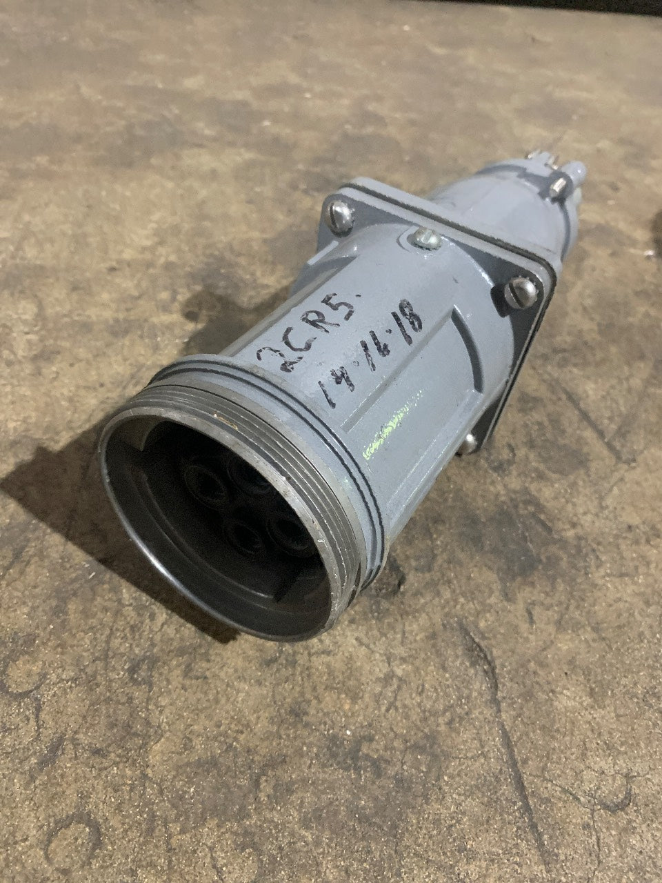 Russellstoll 7428-78 Pin & Sleeve Connector Receptacle 60A 250/600VAC 3P 4W - Used