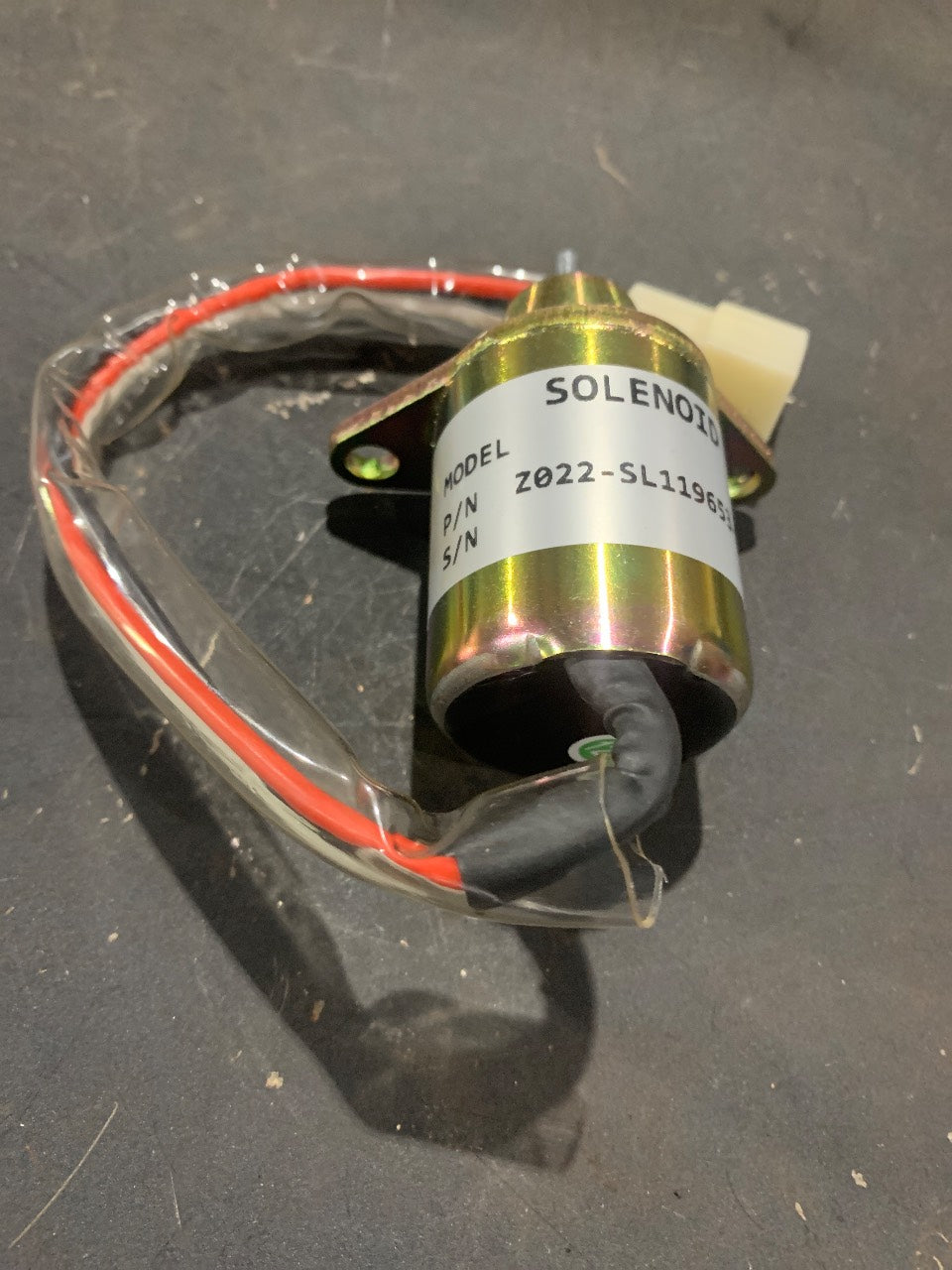 Yanmar 119653-77950 12V Fuel Shut Off Solenoid for 3TNE/3TNV & John Deere - New