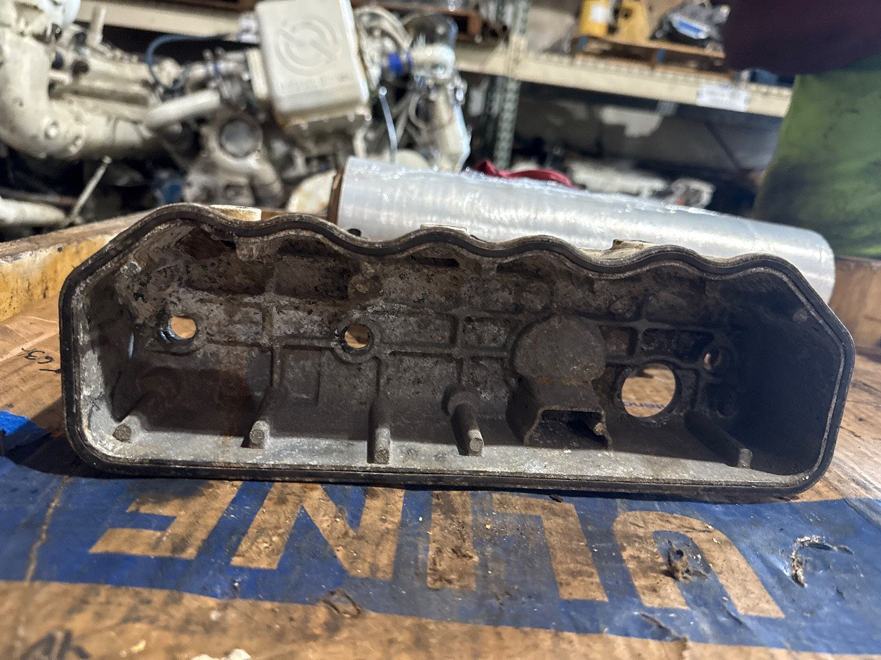 Yanmar 3TNE78AC-KB Valve Cover / Rocker Cover Assembly with Data Plate - Used