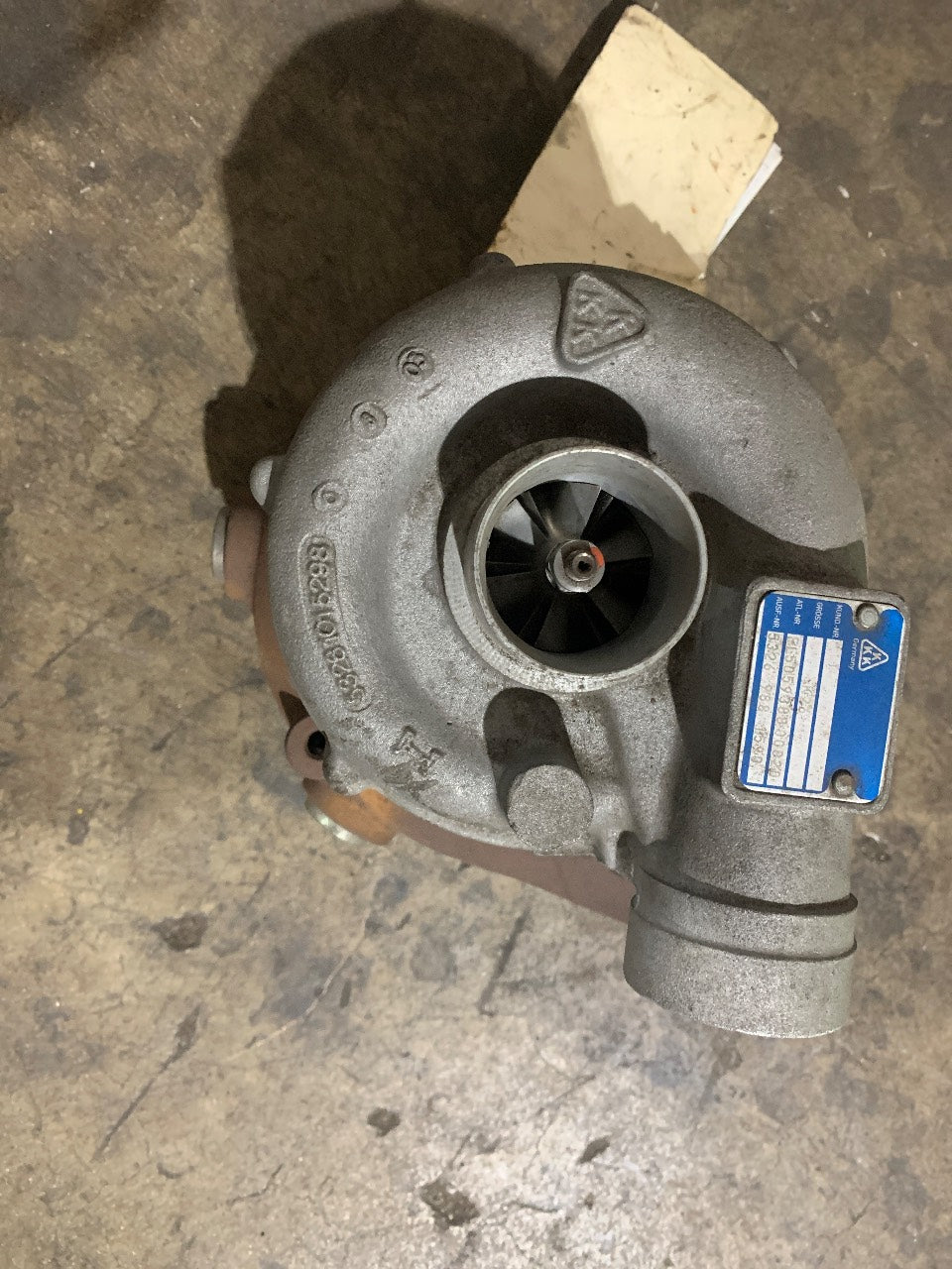 KKK 3K Marine Turbocharger - Water-Cooled Diesel Turbo - Used