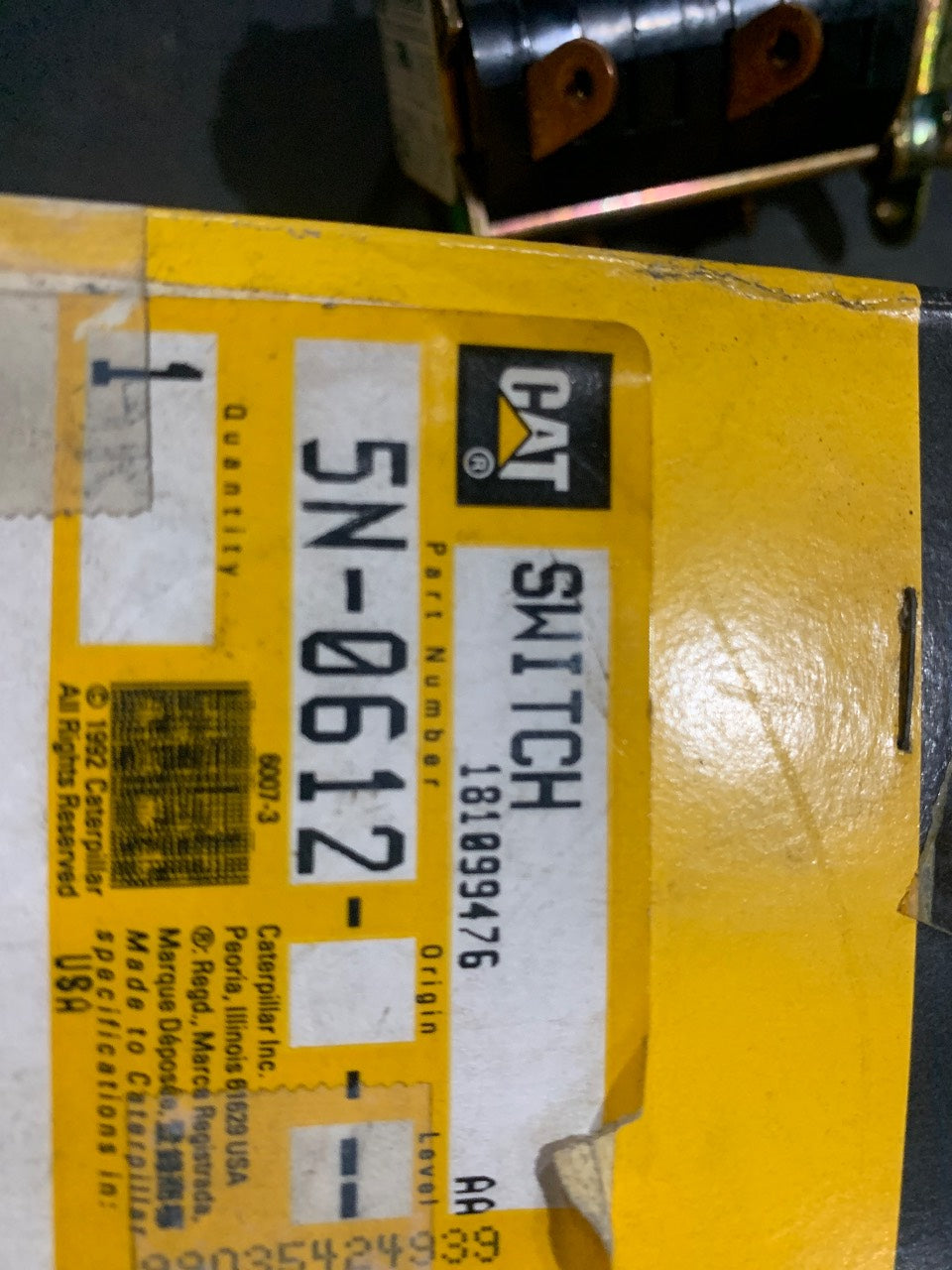 Caterpillar 5N-0612 Rotary Switch (Electroswitch Series 102) - New