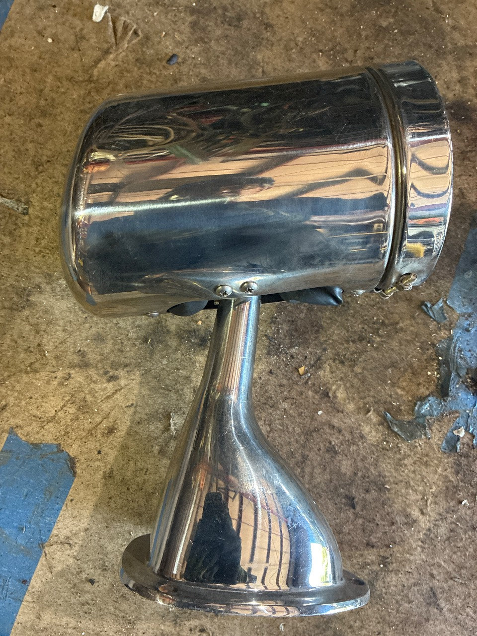 Jabsco Ray-Line Chrome Marine Pedestal Searchlight - Used