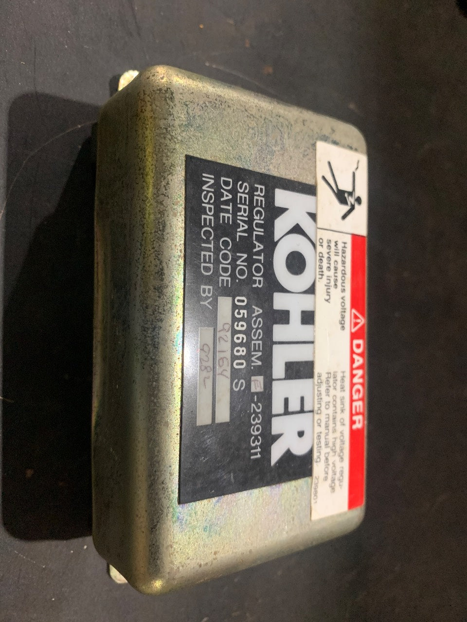 Kohler 239311 Marine Generator Voltage Regulator Assembly - Used