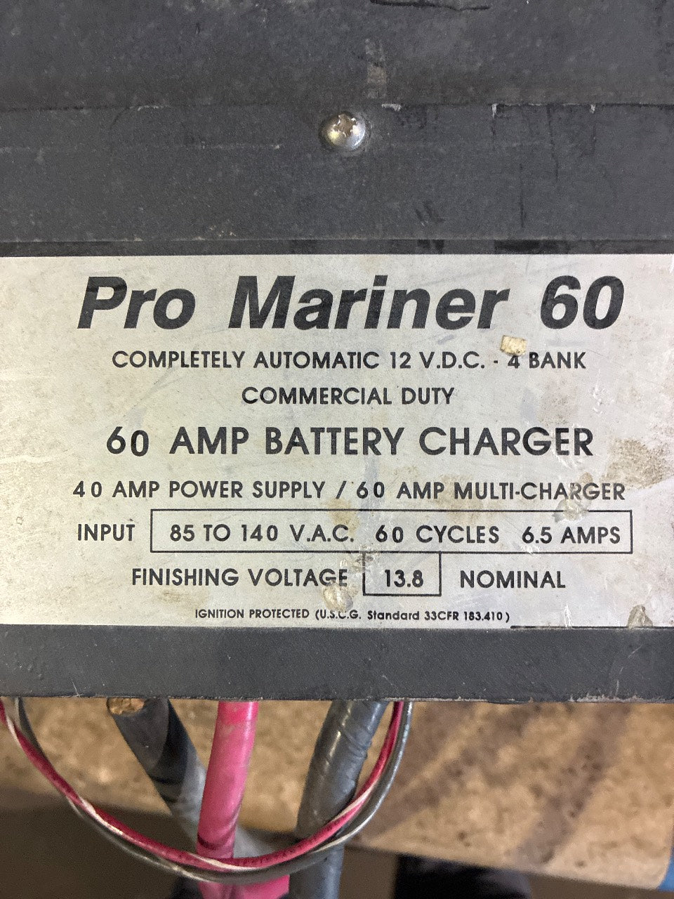 ProMariner Pro Mariner 60 60-Amp 12VDC 4-Bank Commercial Duty Marine Battery Charger - Used