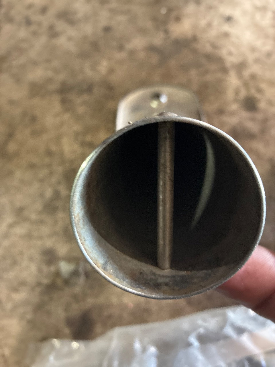 Stainless Steel Flush Mount Straight Fishing Rod Holder with Gimbal Pin - Used