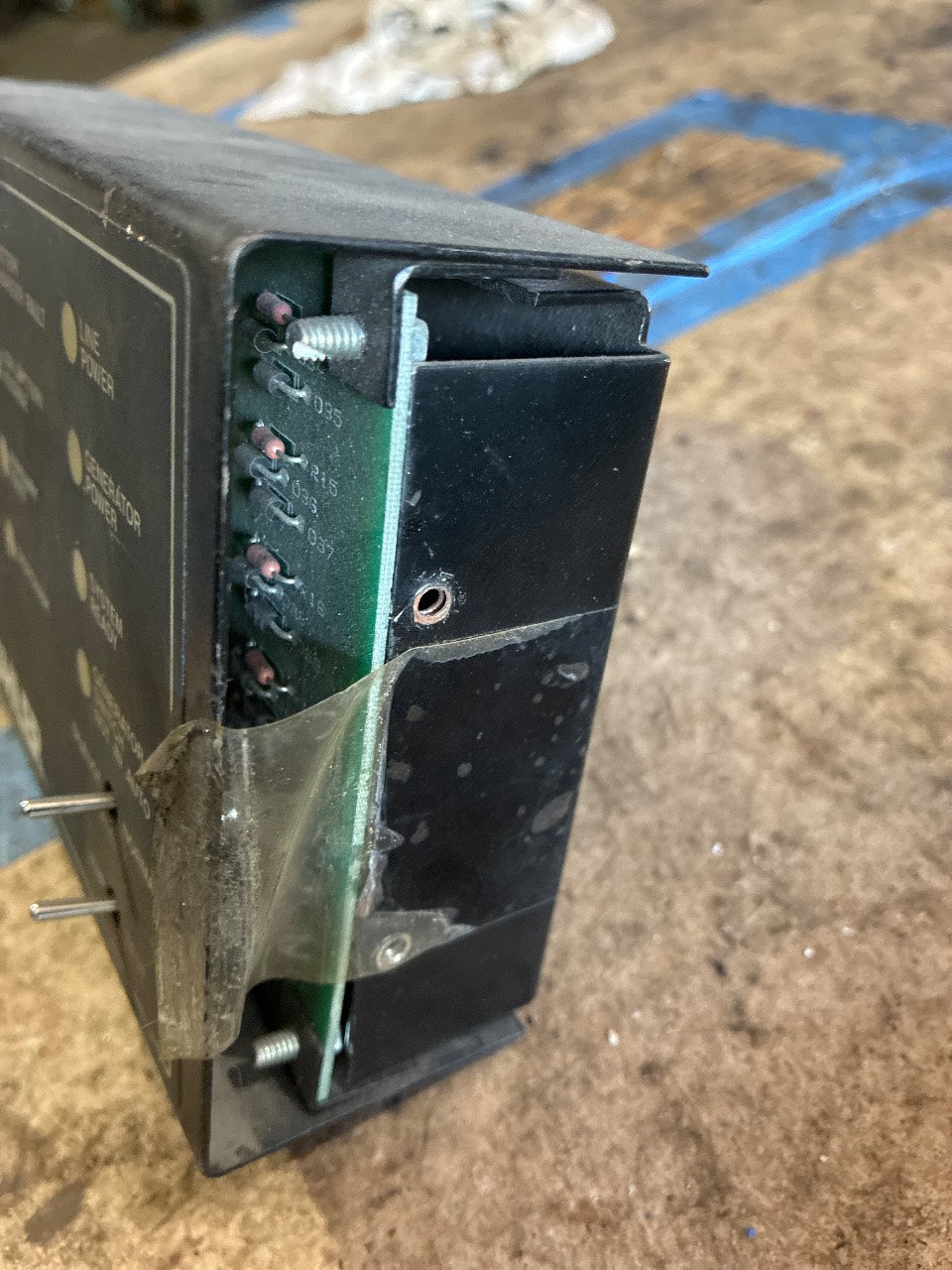 Kohler A-258782 16-Light Remote Annunciator Panel for Generator Set - Used