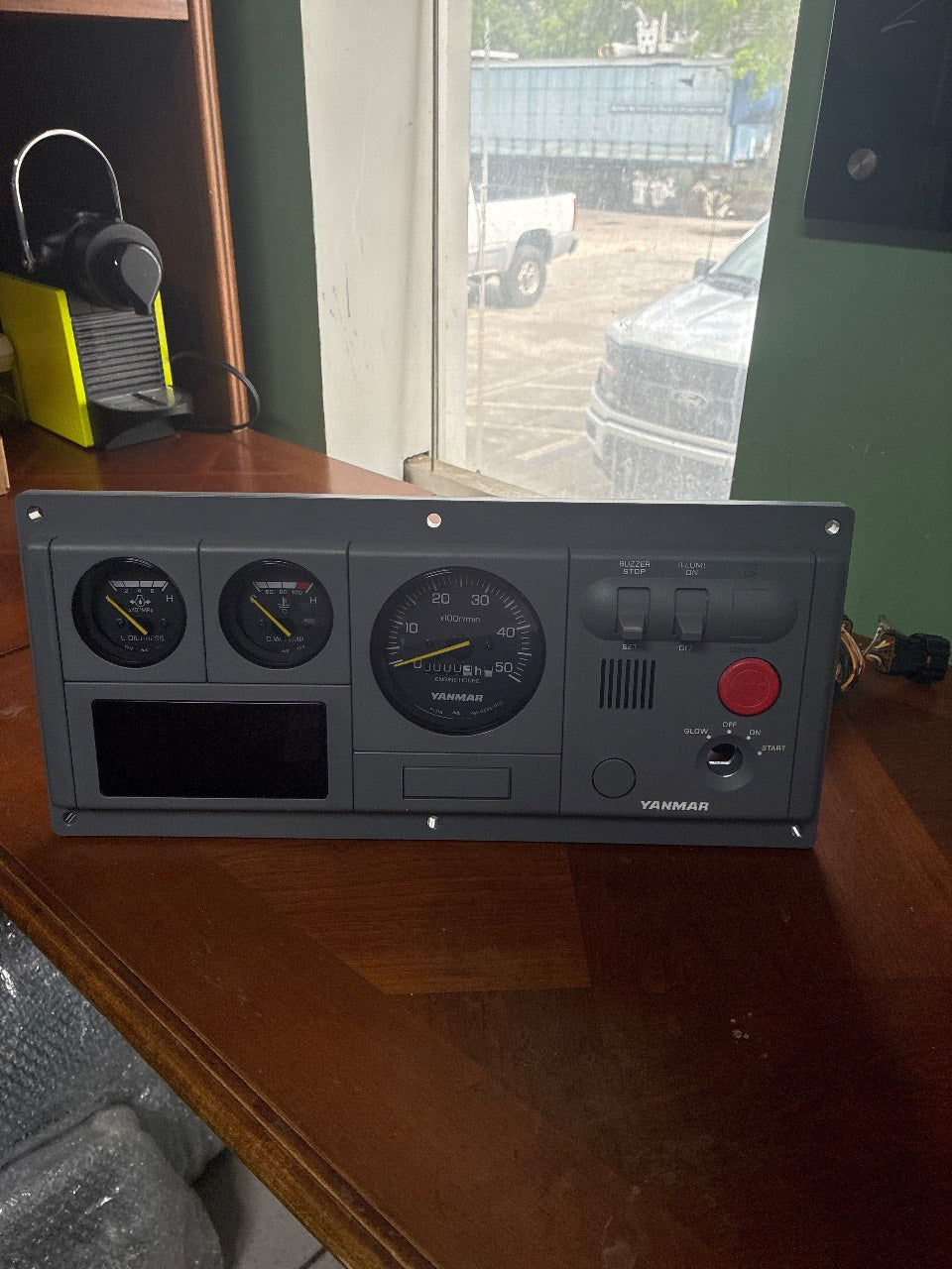 Yanmar B-Type Instrument Panel with Tach, Oil Pressure & Coolant Temp Gauges - Used
