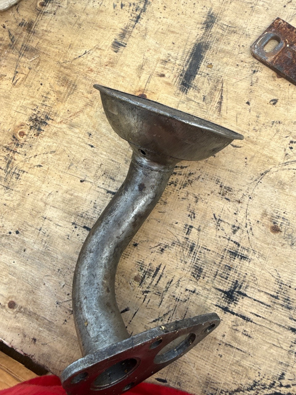 Oil Pump Suction Pickup Tube with Screen Strainer - Marine Diesel - Used
