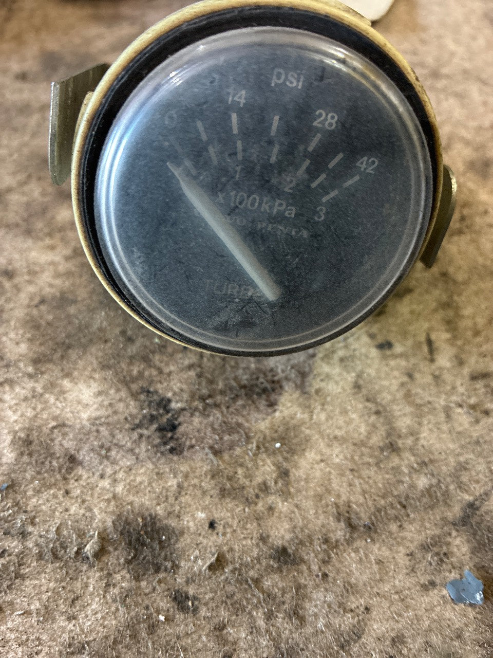 Volvo Penta 863938 Turbo Boost Pressure Gauge 0-42 PSI / 0-3 x100 kPa - Used