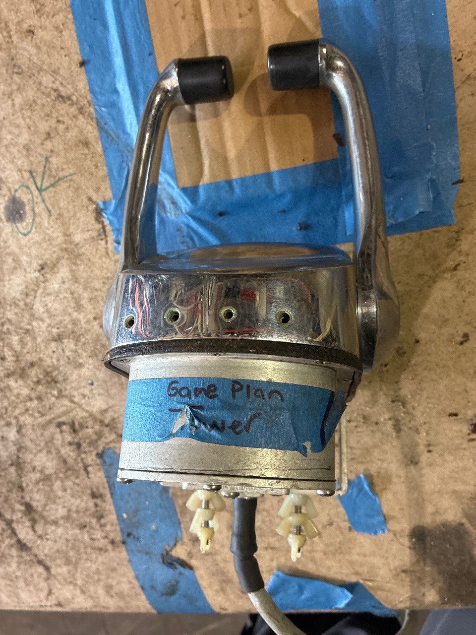 Glendinning CH2001 Top Mount Twin Lever Control Head 4-Button (Take Slow / Sync / Warm / Troll Slow) - Used