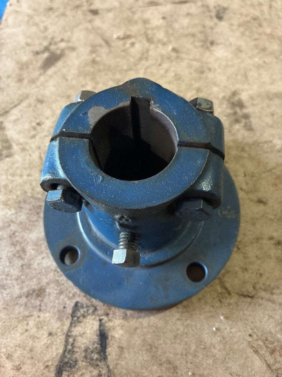 Walter Clamp-Fit Propeller Shaft Coupling 4-Bolt Flange with Keyway - Used