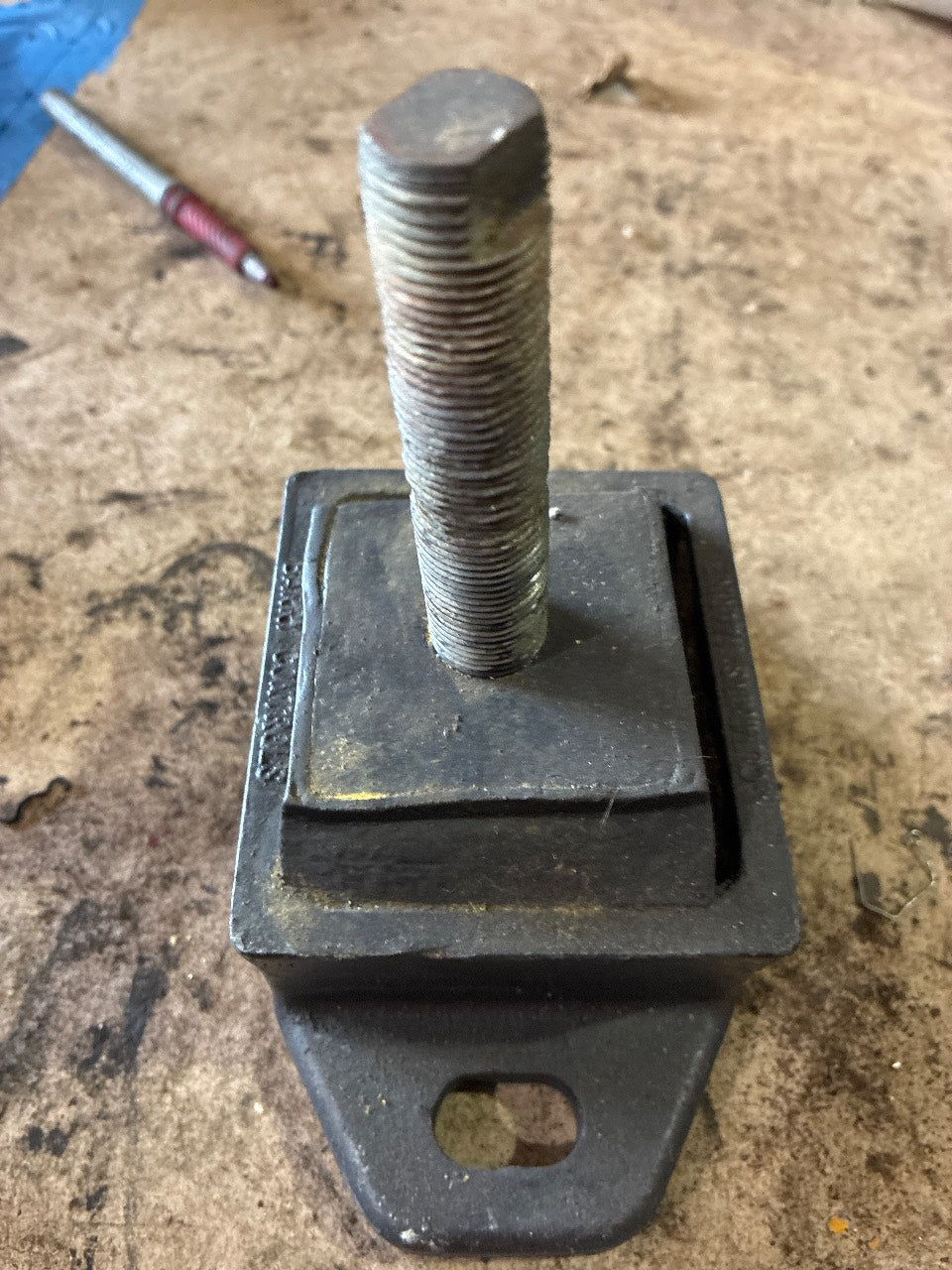 Barry Controls Marine Engine Vibration Isolator Mount with Adjustable Stud - Used