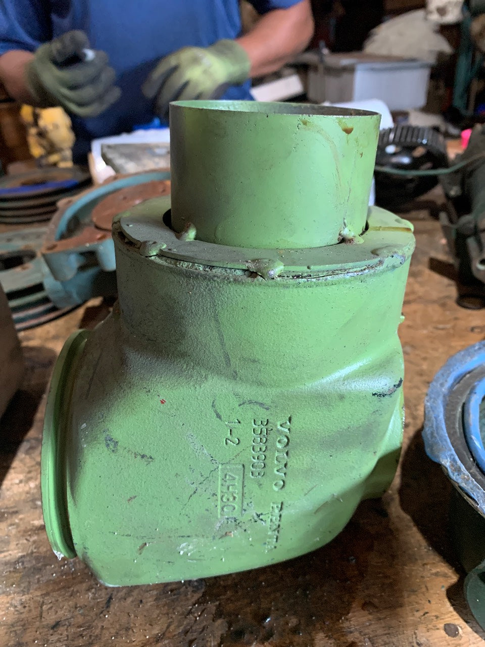 Volvo Penta 859B90B Water-Jacketed Exhaust Elbow / Riser - Used