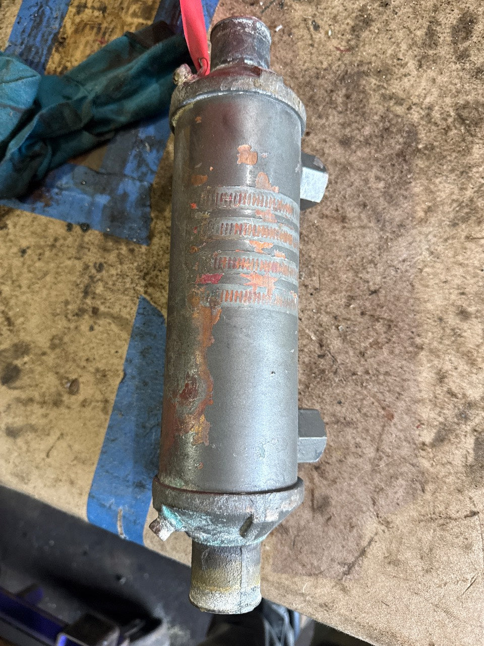 Marine Tube-and-Shell Transmission / Oil Cooler Heat Exchanger - Used
