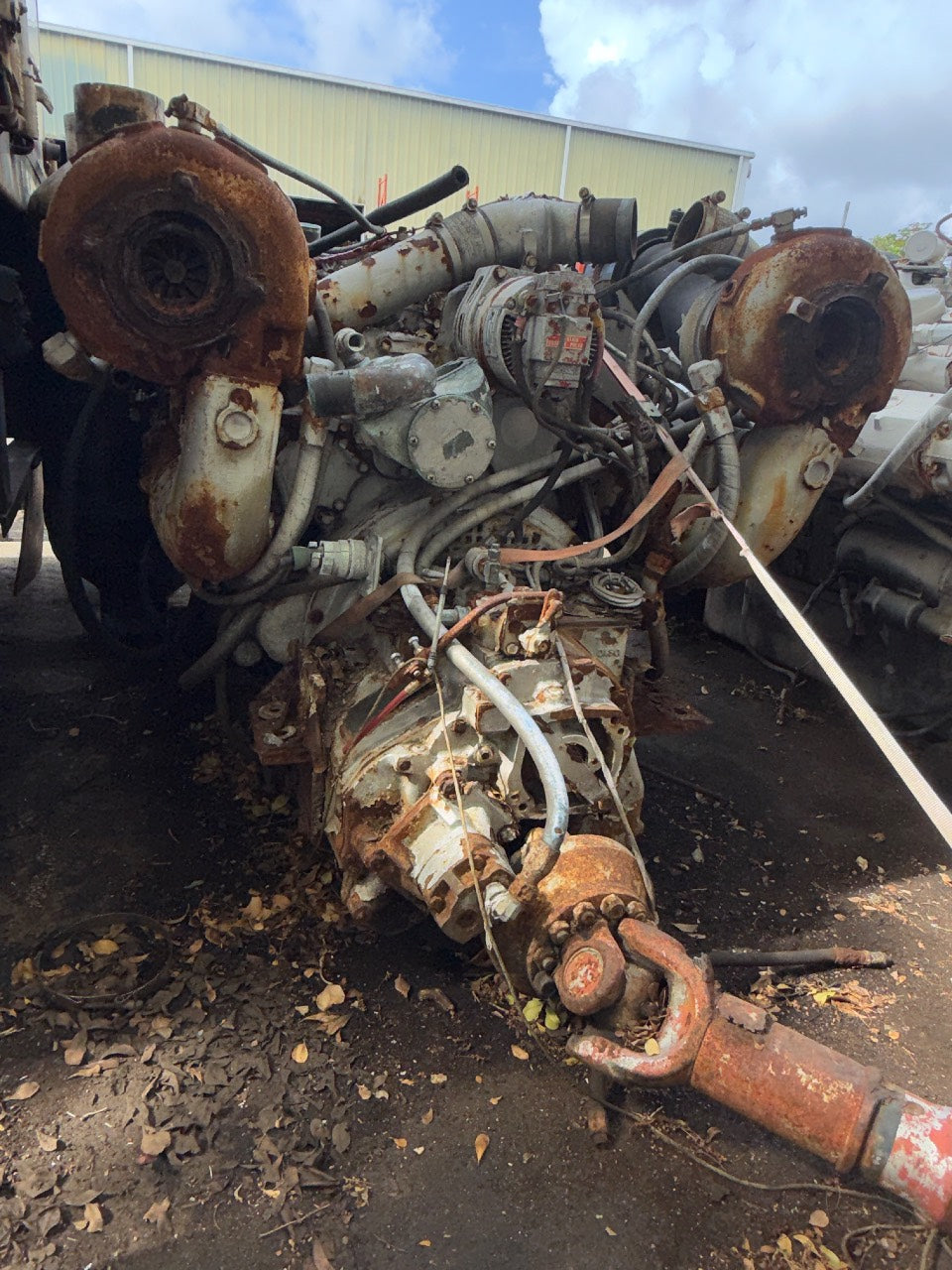 Detroit Diesel 8V92TA Twin Turbo Marine Diesel Engine with Transmission - Used Core