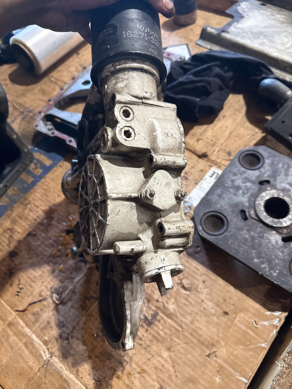 Kubota D905 / D1105 Timing Gear Case Front Cover with Oil Filter Housing - Used