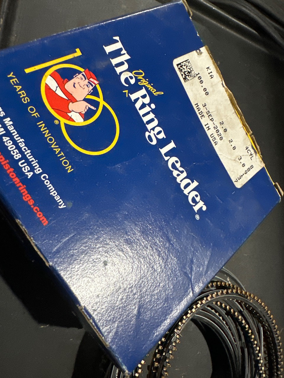 Hastings The Ring Leader Piston Ring Set for Kia 2.0L 4-Cylinder - New