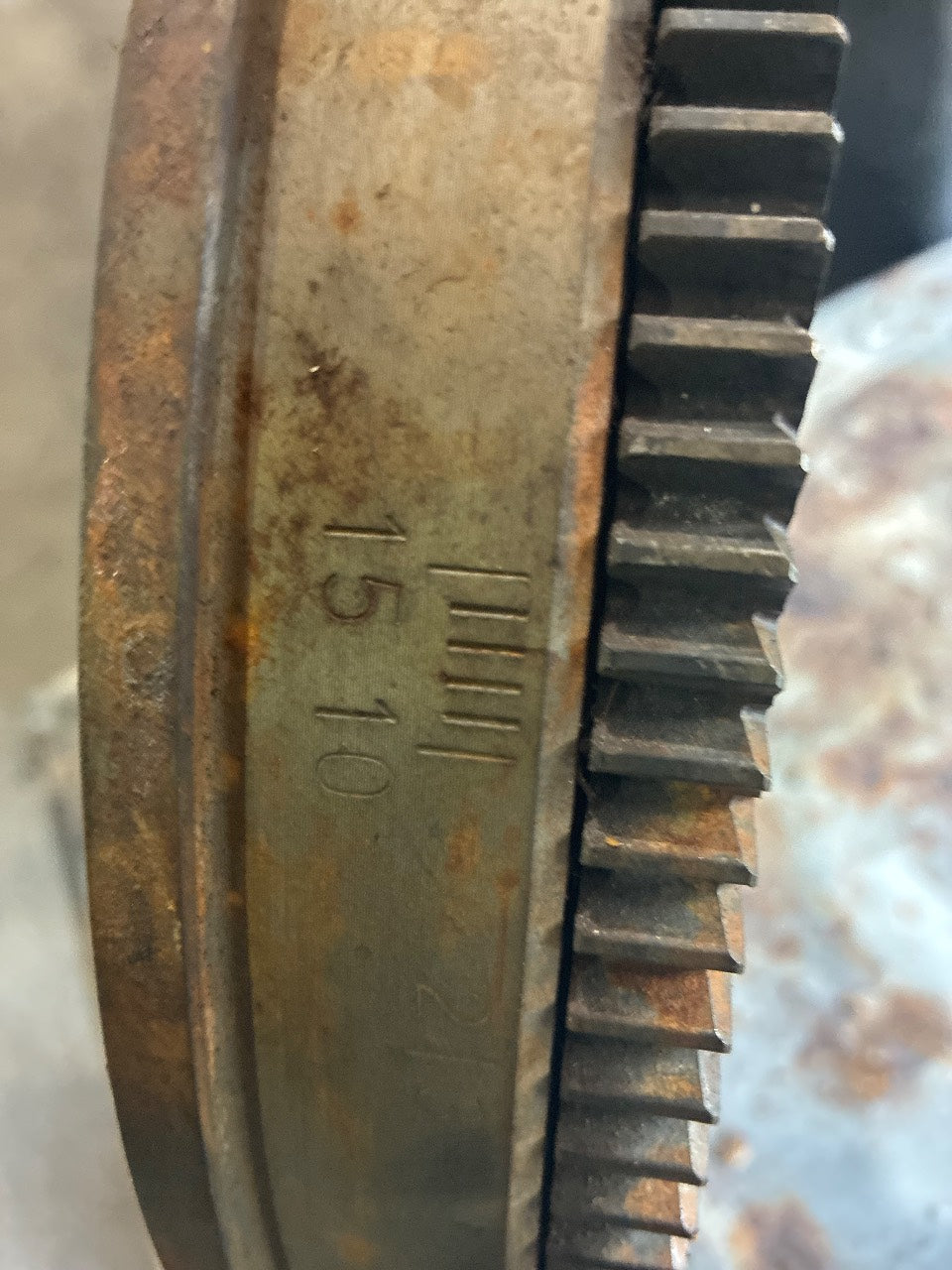 Yanmar 4JH2 Flywheel with Ring Gear and Drive Plate - Used