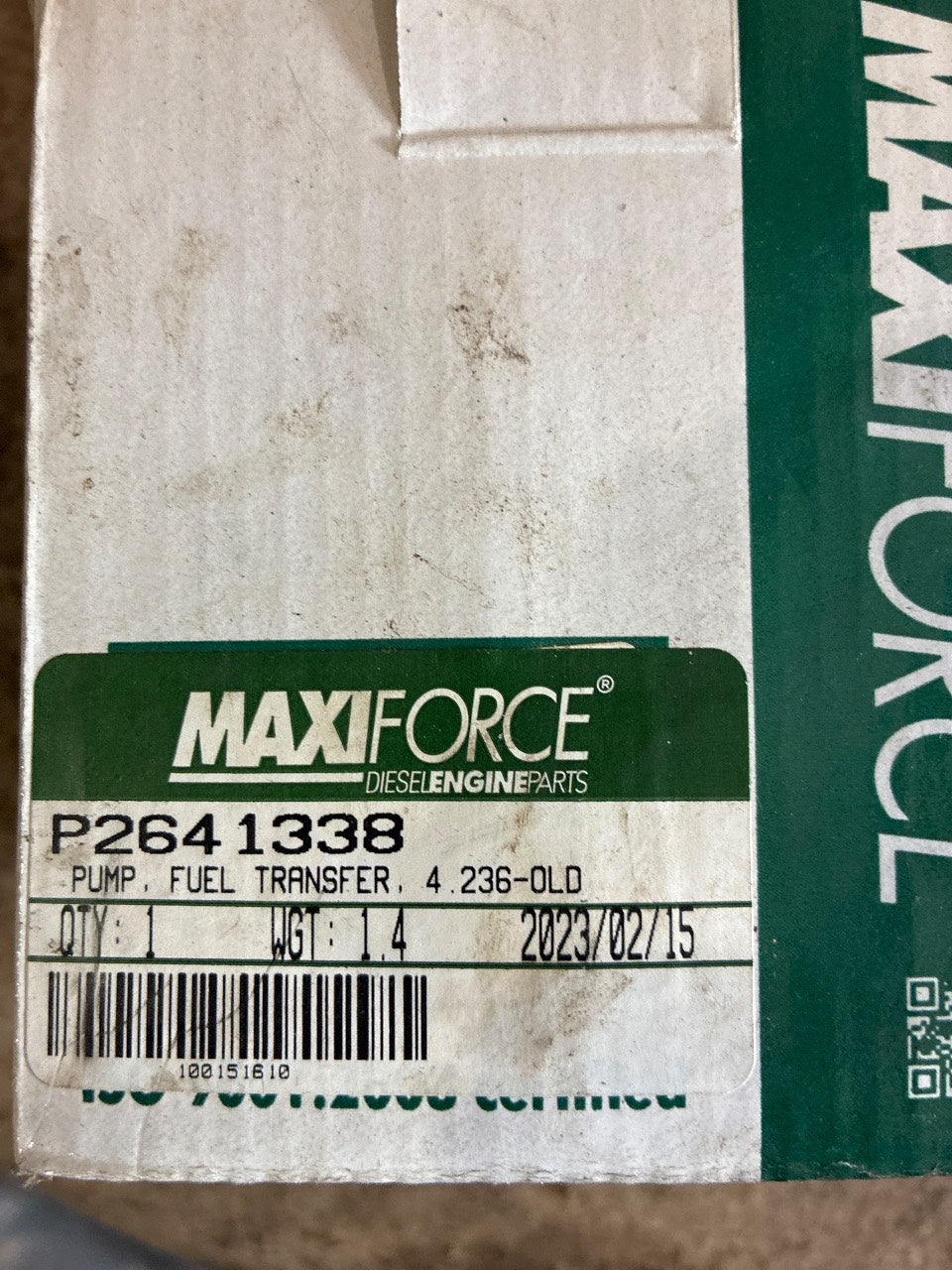 Maxiforce P264-1338 Fuel Transfer Lift Pump for Perkins 4.236 Old Style - New