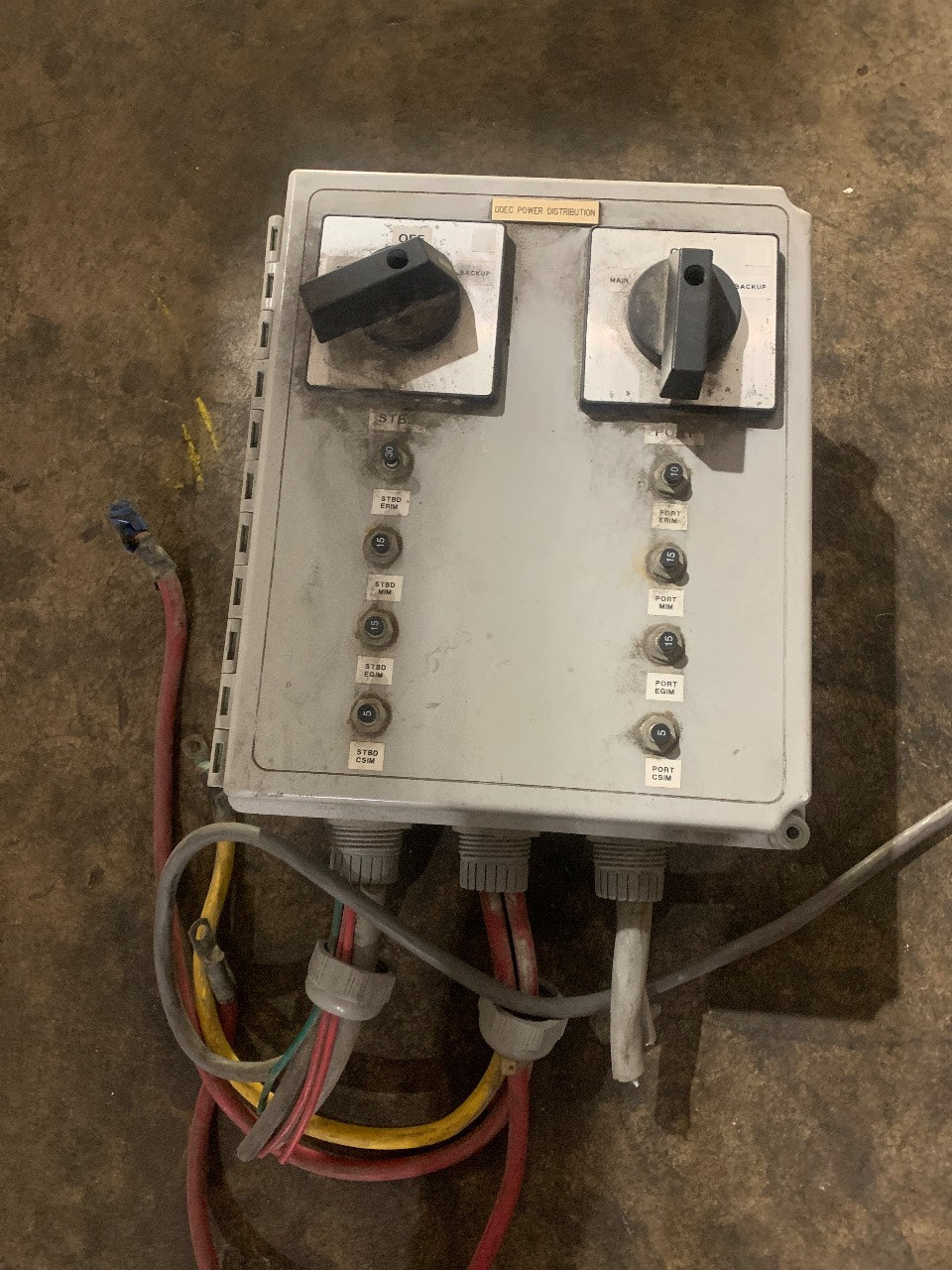 Detroit Diesel DDEC Power Distribution Box - Twin Engine Main/Backup Panel - Used