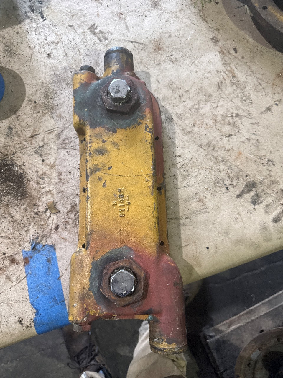 Caterpillar 9Y1462 Marine Engine Oil Cooler Housing with Core for CAT 3208 - Used
