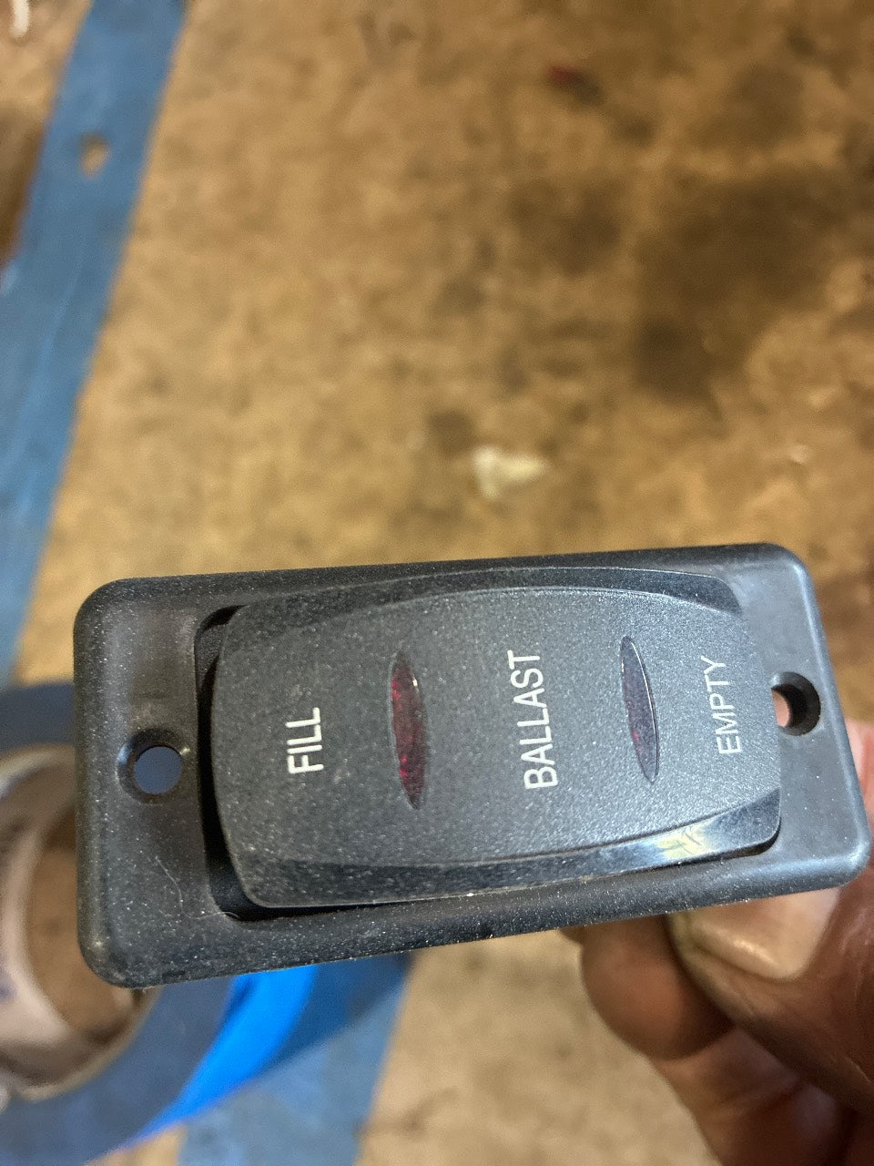 Jabsco Ballast Pump 3-Position Fill/Empty Rocker Switch with Prewired Harness - Used