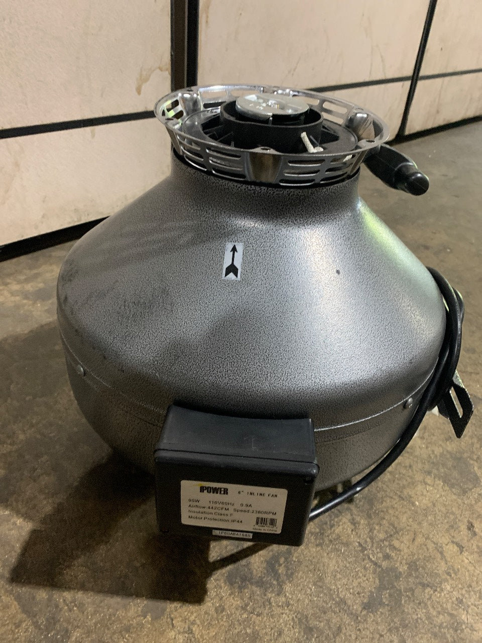 iPower 6" Inline Duct Fan 442 CFM 110V Centrifugal Ventilation Blower - Used